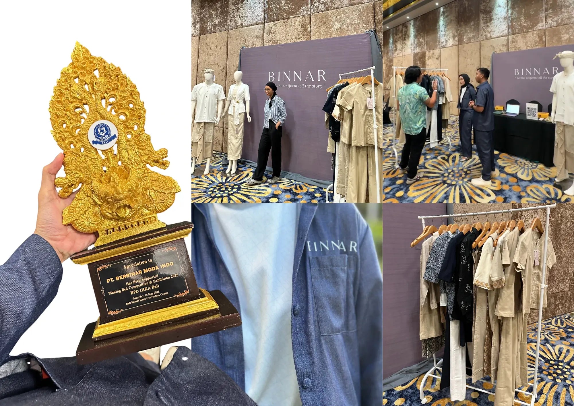 Pameran Perdana Binnar di Bali : Standar Baru Seragam Hotel Profesional