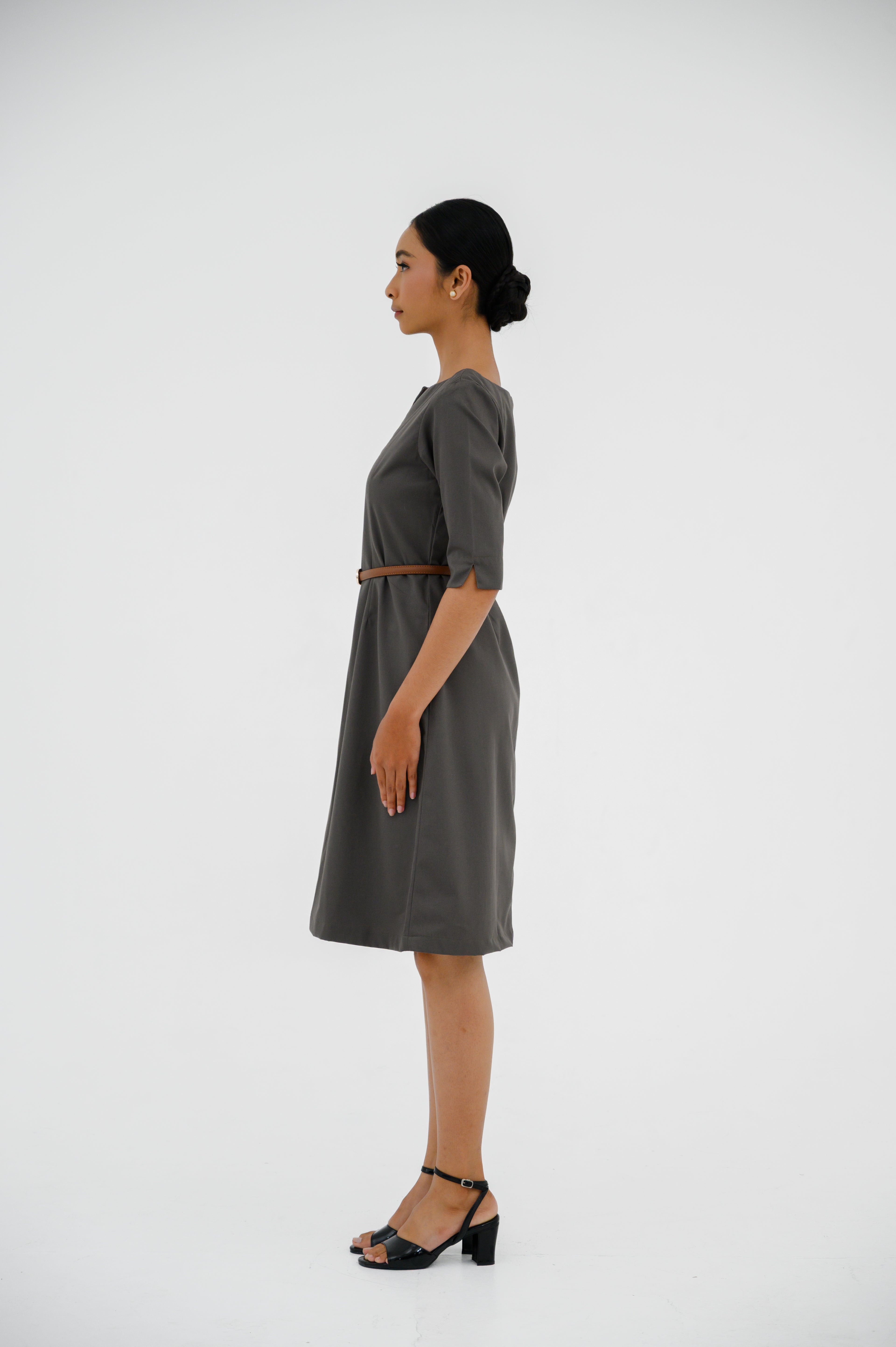 Gaun FML V-Neck Lengan Siku 2 PR