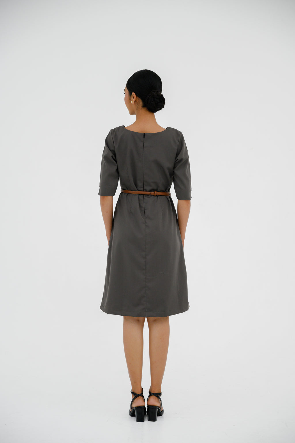 Gaun FML V-Neck Lengan Siku 2 PR