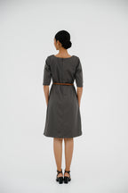 Gaun FML V-Neck Lengan Siku 2 PR