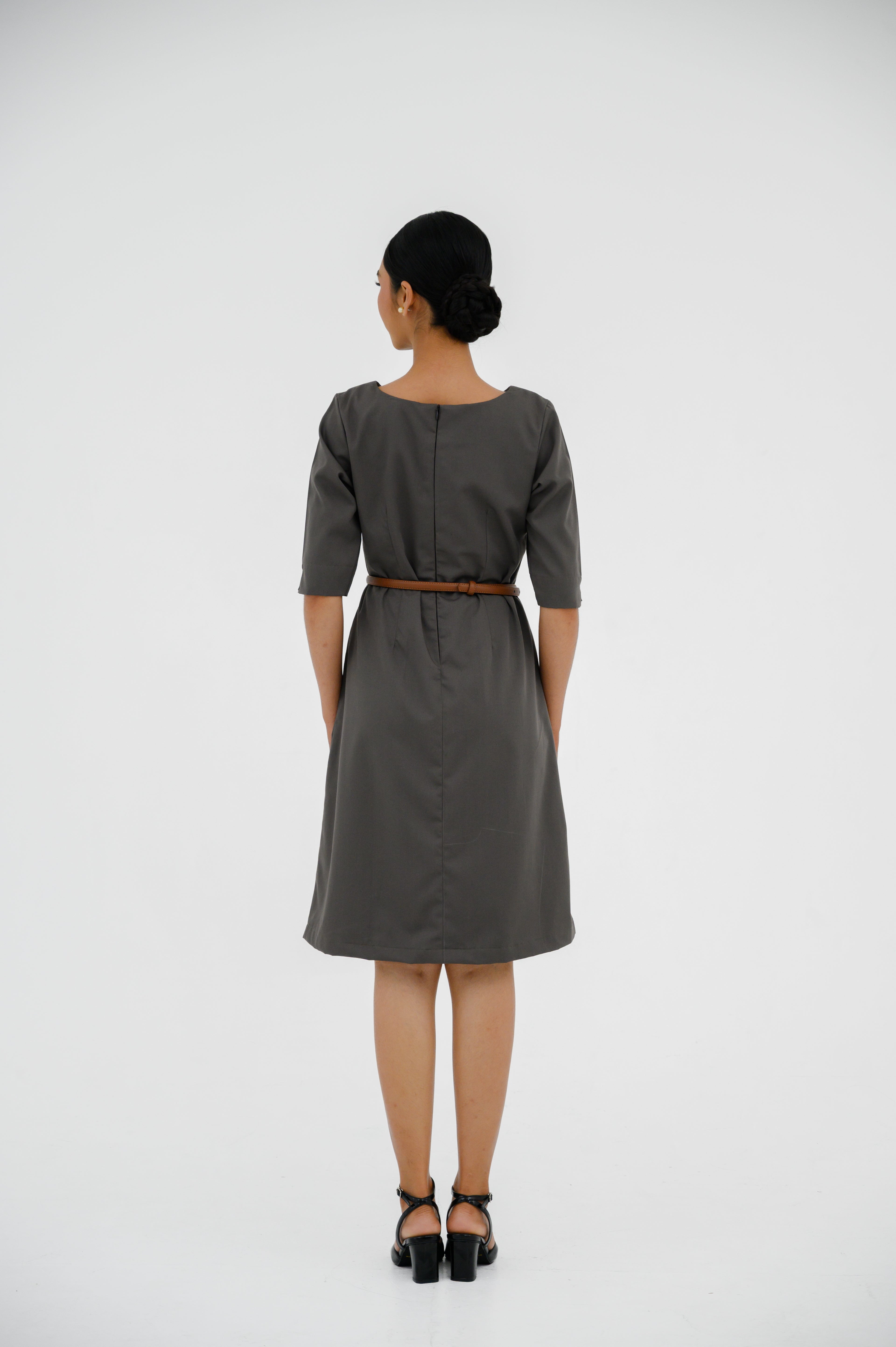 Gaun FML V-Neck Lengan Siku 2 PR