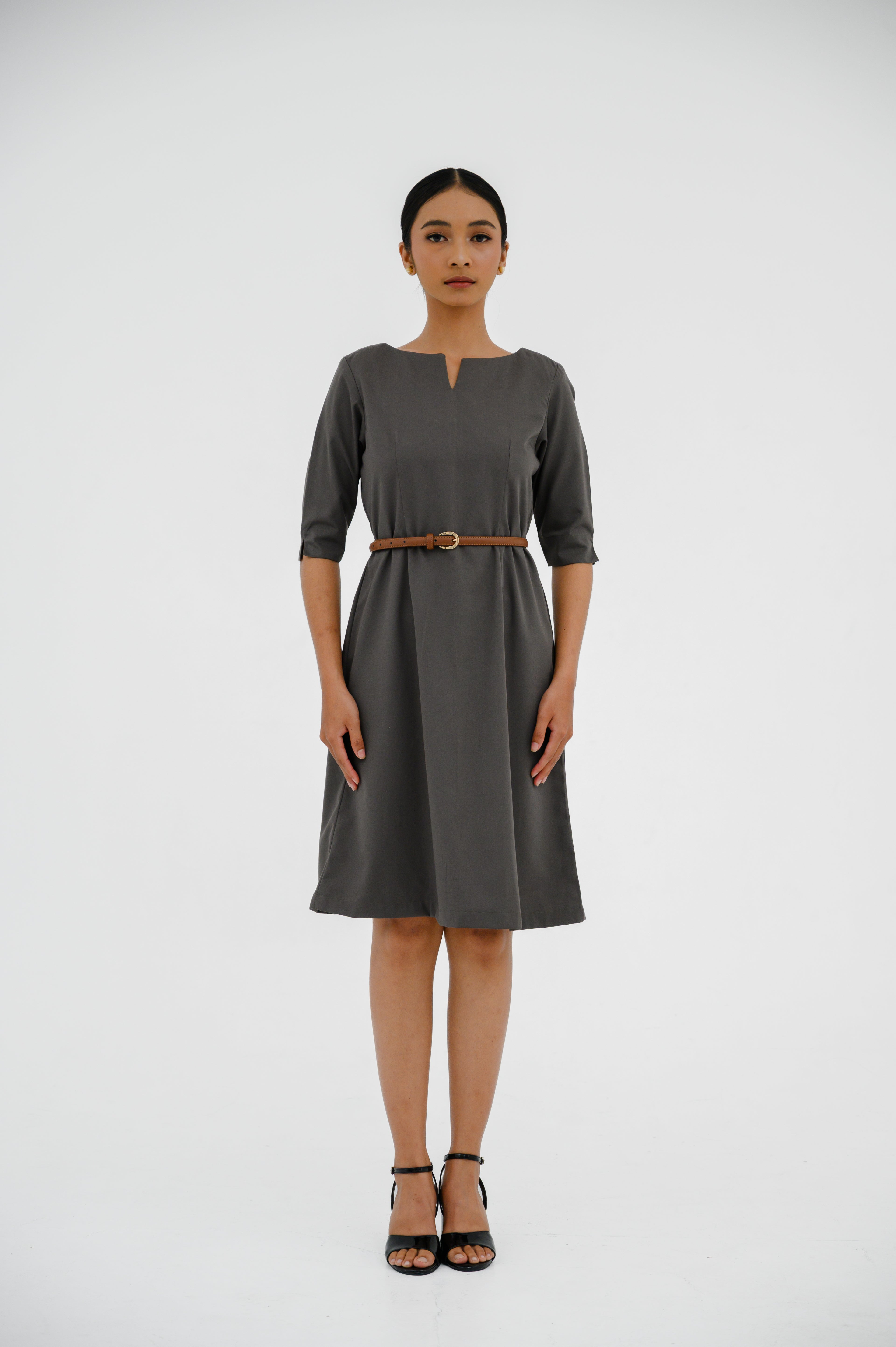 Gaun FML V-Neck Lengan Siku 2 PR