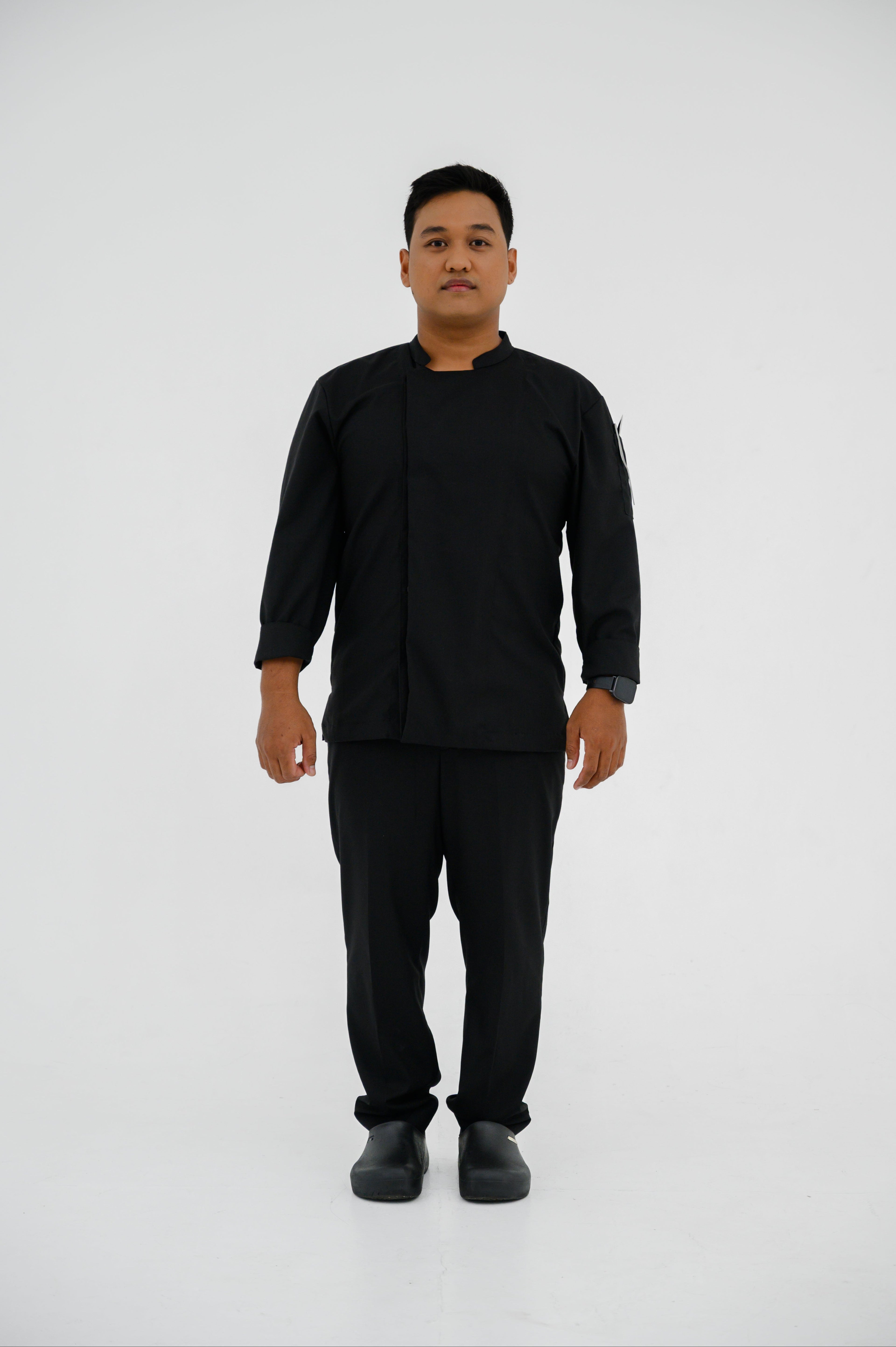 Jaket Koki ML Double Breasted Lengan Panjang MFB Dry Fit