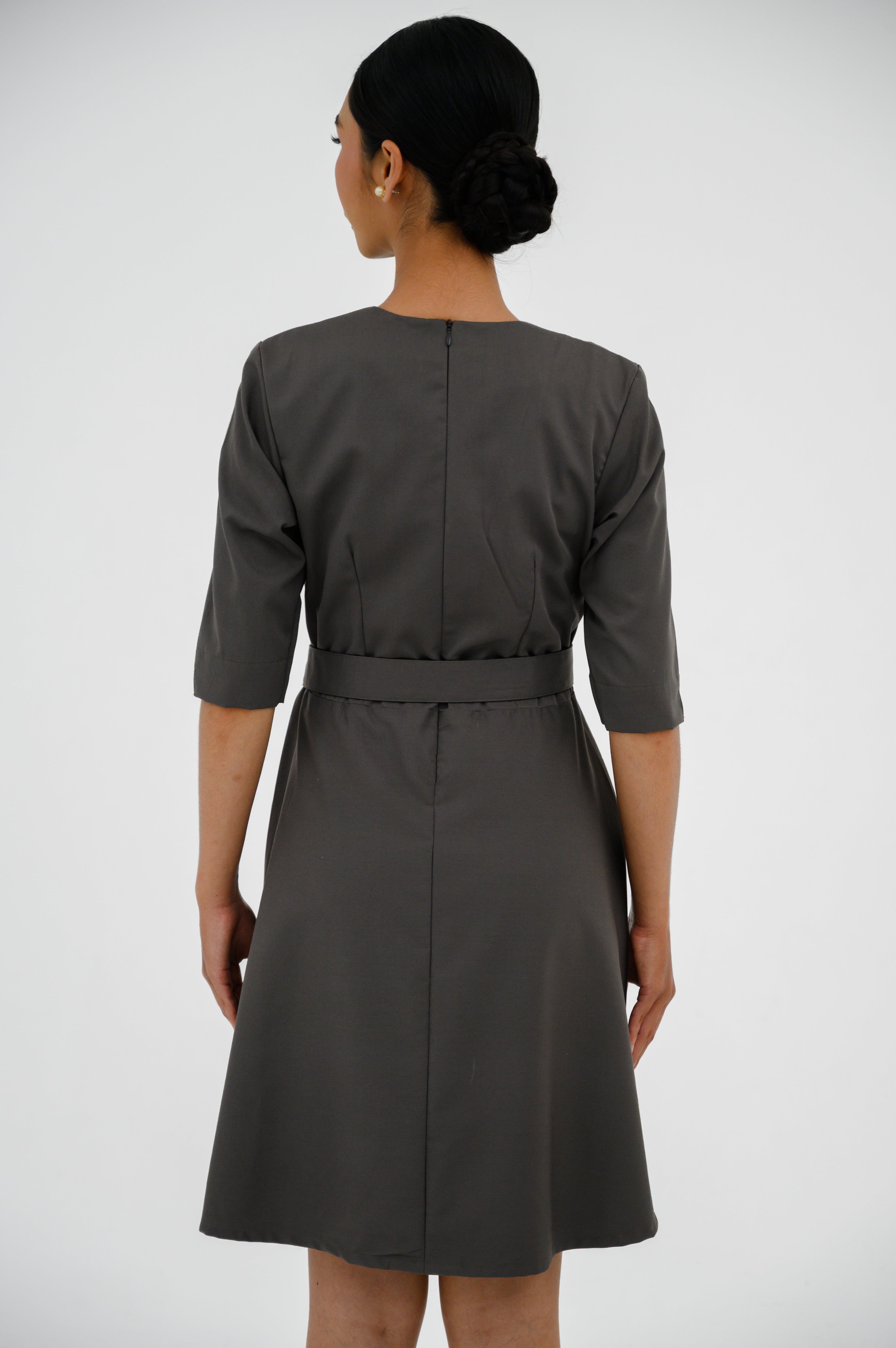 Gaun FML V-Neck Lengan Siku 2 PR