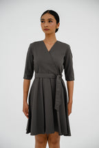 Gaun FML V-Neck Lengan Siku 2 PR