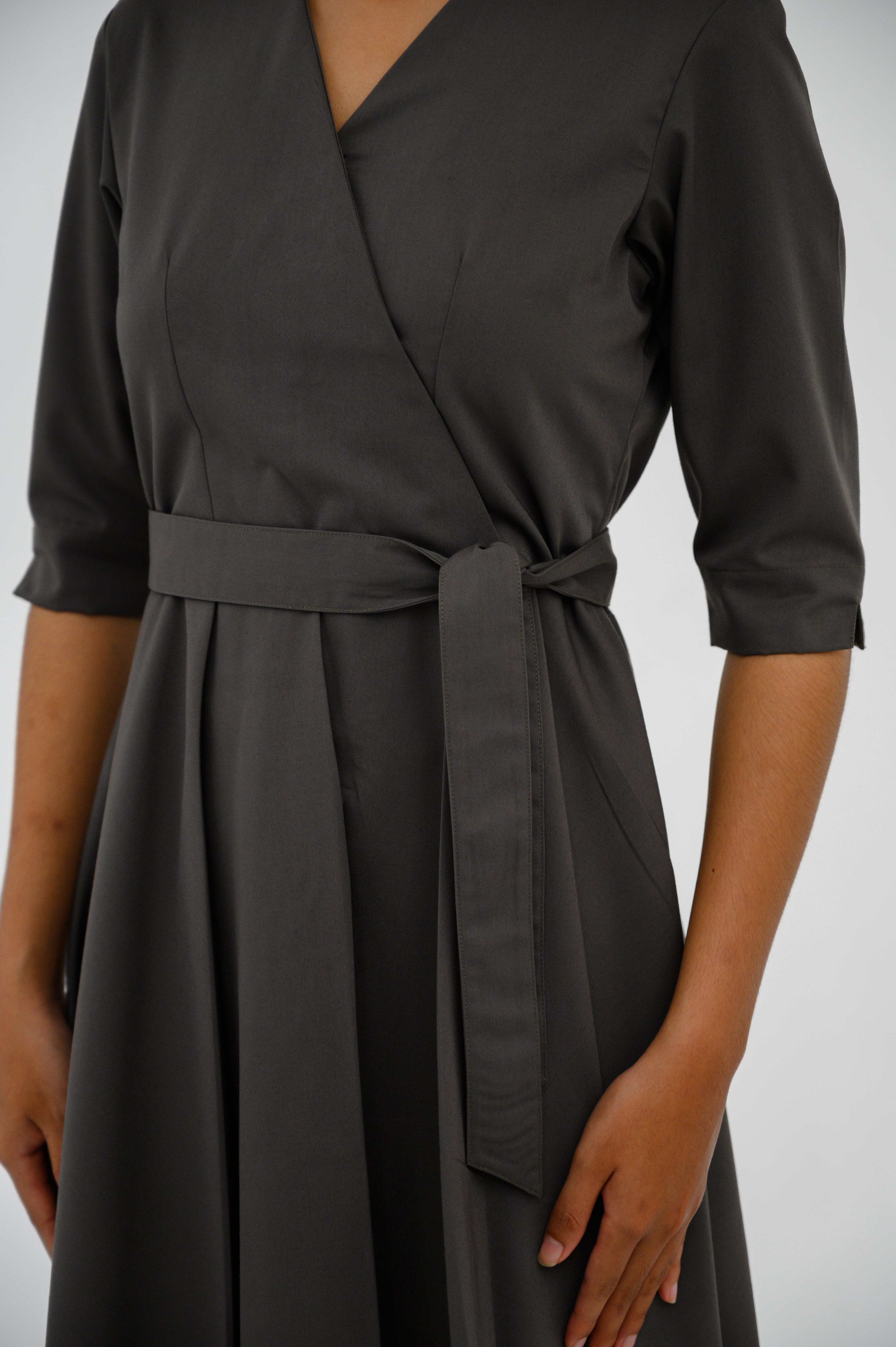 Gaun FML V-Neck Lengan Siku 2 PR
