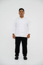 Jaket Koki ML Double Breasted L/S Campuran Kain Dry Fit