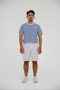 Kaos ML Crewneck Lengan Pendek - Bergaris