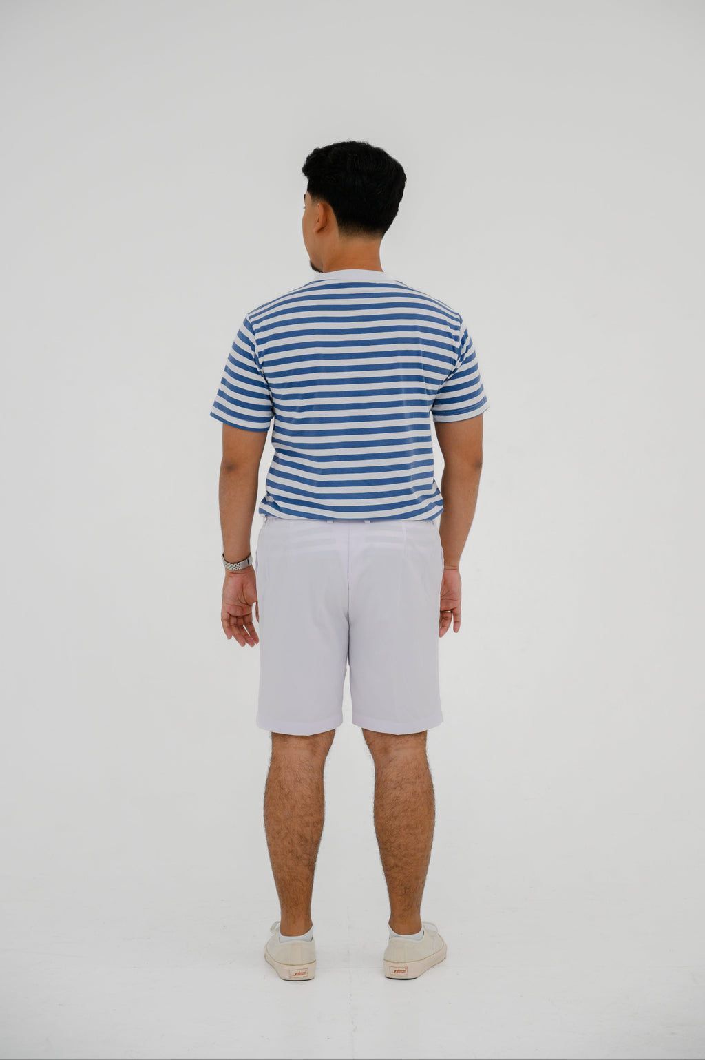 Kaos ML Crewneck Lengan Pendek - Bergaris