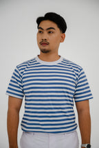 Kaos ML Crewneck Lengan Pendek - Bergaris