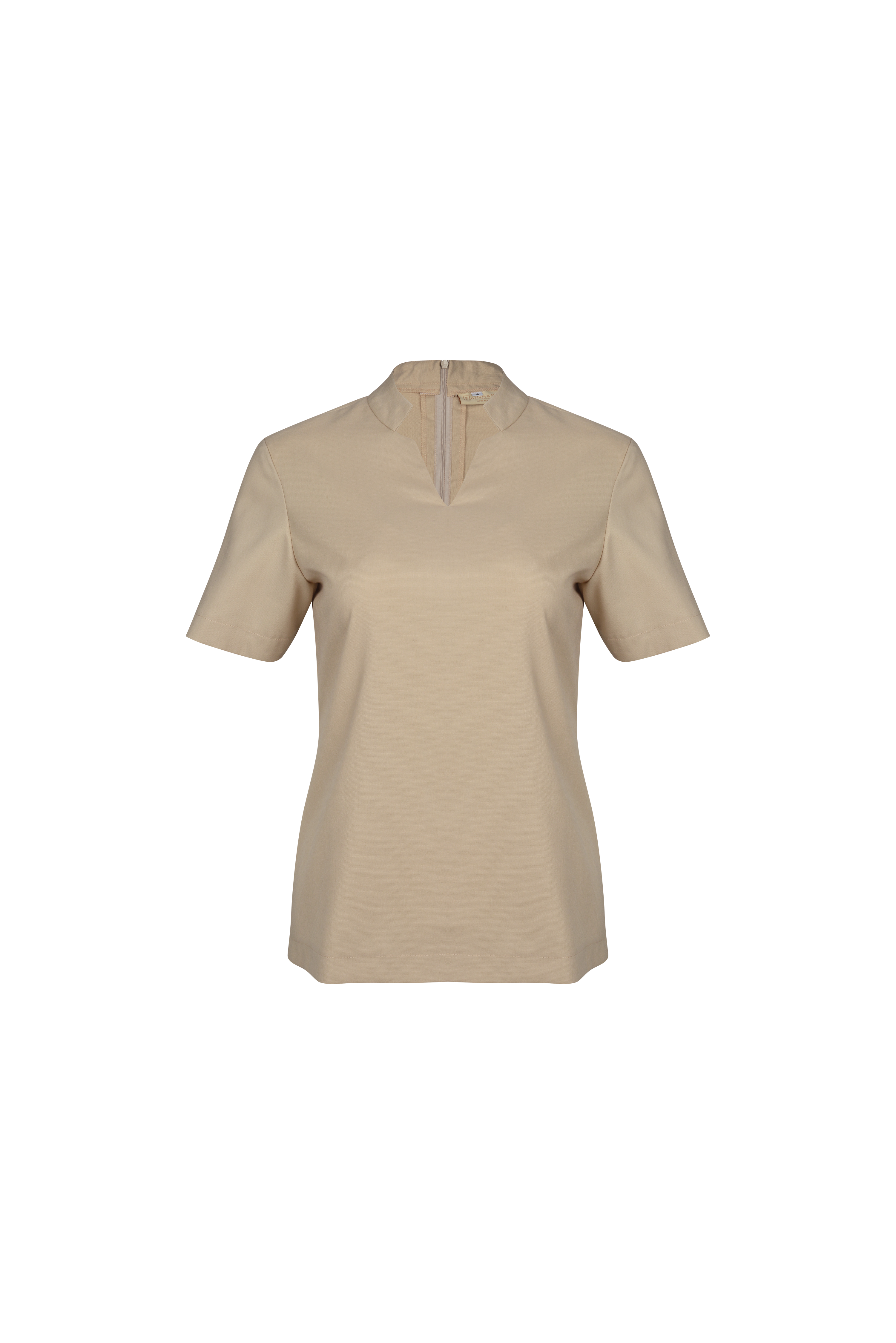 Atasan FML Mandarin V-neck S/S 2 PR - Ritsleting Belakang
