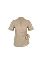 Atasan FML Mandarin V-neck S/S 2 PR dengan Tali Samping