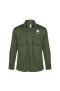 Top ML Button Down L/S Embroidery 2PR