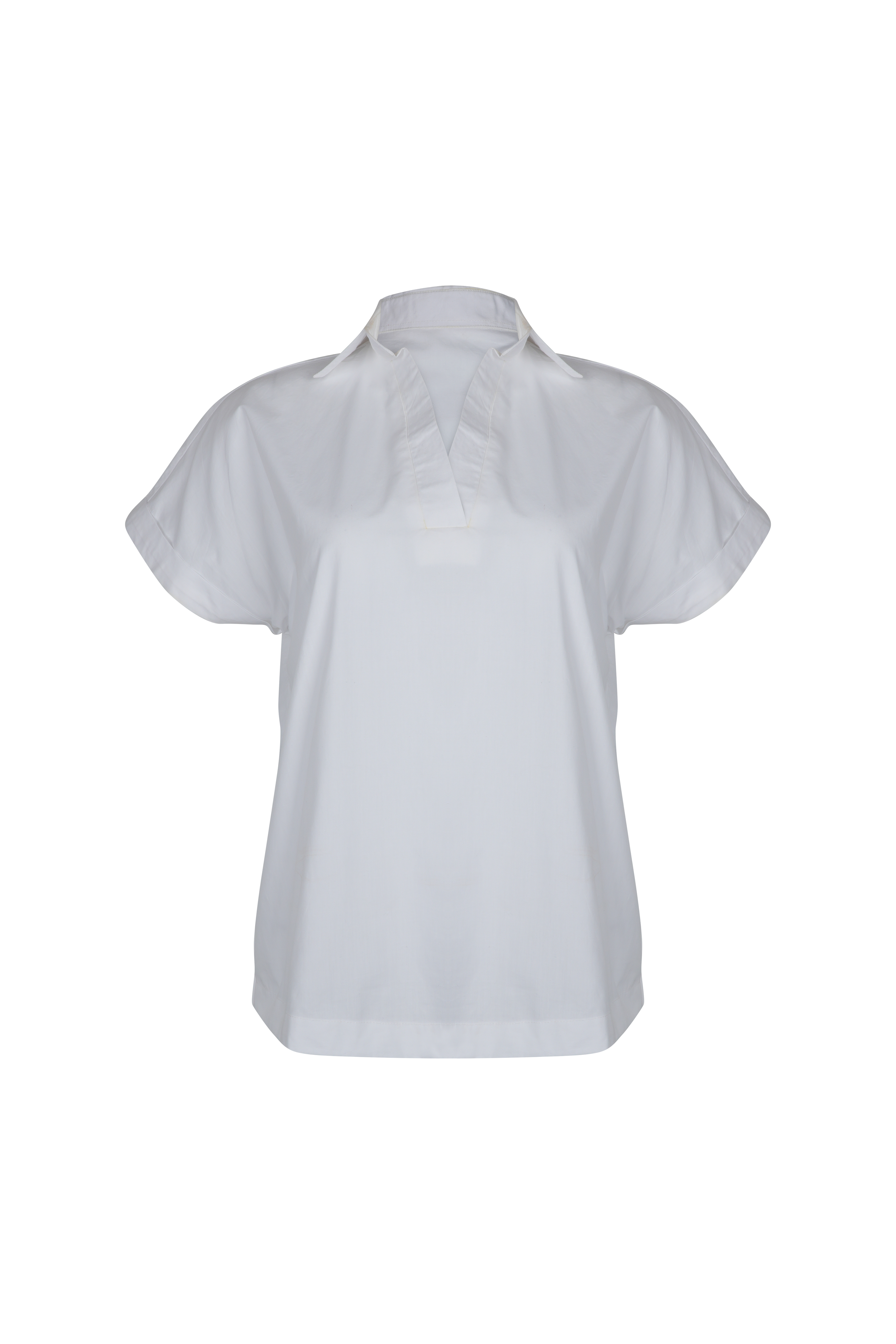 Atasan FML Mandarin V-neck Lengan Pendek 2 PR